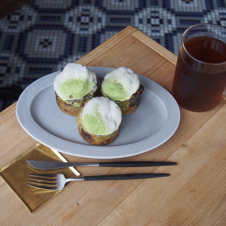 抹茶とホワイトチョコの<br>スコーン